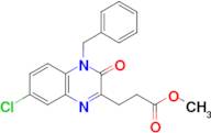 Methyl 3-(4-benzyl-7-chloro-3-oxo-3,4-dihydroquinoxalin-2-yl)propanoate