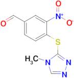 4-[(4-methyl-4H-1,2,4-triazol-3-yl)sulfanyl]-3-nitrobenzaldehyde