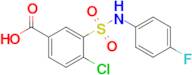 4-Chloro-3-[(4-fluorophenyl)sulfamoyl]benzoic acid