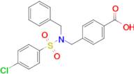 4-[(N-benzyl4-chlorobenzenesulfonamido)methyl]benzoic acid