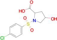 1-(4-Chlorobenzenesulfonyl)-4-hydroxypyrrolidine-2-carboxylic acid