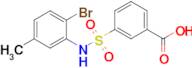 3-[(2-bromo-5-methylphenyl)sulfamoyl]benzoic acid