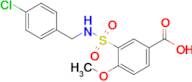 3-{[(4-chlorophenyl)methyl]sulfamoyl}-4-methoxybenzoic acid