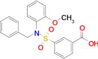 3-[benzyl(2-methoxyphenyl)sulfamoyl]benzoic acid