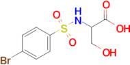 2-(4-Bromobenzenesulfonamido)-3-hydroxypropanoic acid