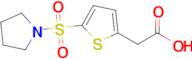 2-[5-(pyrrolidine-1-sulfonyl)thiophen-2-yl]acetic acid