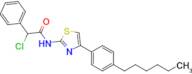 2-Chloro-N-[4-(4-hexylphenyl)-1,3-thiazol-2-yl]-2-phenylacetamide