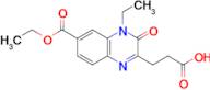 3-[6-(ethoxycarbonyl)-4-ethyl-3-oxo-3,4-dihydroquinoxalin-2-yl]propanoic acid