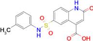 6-[(3-methylphenyl)sulfamoyl]-2-oxo-1,2-dihydroquinoline-4-carboxylic acid