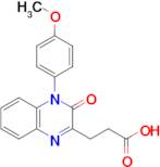 3-[4-(4-methoxyphenyl)-3-oxo-3,4-dihydroquinoxalin-2-yl]propanoic acid