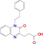 3-[3-oxo-4-(2-phenylethyl)-3,4-dihydroquinoxalin-2-yl]propanoic acid