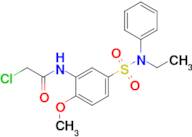 2-Chloro-N-{5-[ethyl(phenyl)sulfamoyl]-2-methoxyphenyl}acetamide