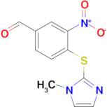 4-[(1-methyl-1H-imidazol-2-yl)sulfanyl]-3-nitrobenzaldehyde