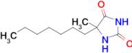 5-Heptyl-5-methyl-2,4-imidazolidinedione