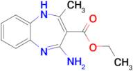 Ethyl 4-amino-2-methyl-1H-1,5-benzodiazepine-3-carboxylate