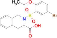 2-(5-Bromo-2-ethoxybenzenesulfonyl)-1,2,3,4-tetrahydroisoquinoline-3-carboxylic acid