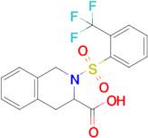 2-[2-(trifluoromethyl)benzenesulfonyl]-1,2,3,4-tetrahydroisoquinoline-3-carboxylic acid