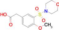 2-[4-methoxy-3-(morpholine-4-sulfonyl)phenyl]acetic acid