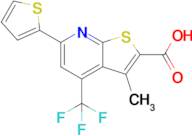 3-Methyl-6-(thiophen-2-yl)-4-(trifluoromethyl)thieno[2,3-b]pyridine-2-carboxylic acid