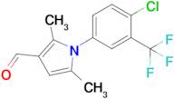 1-[4-chloro-3-(trifluoromethyl)phenyl]-2,5-dimethyl-1H-pyrrole-3-carbaldehyde