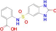 2-[[(2,3-Dihydro-2-oxo-1H-benzimidazol-5-yl)sulfonyl]amino]benzoic acid