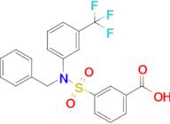 3-{benzyl[3-(trifluoromethyl)phenyl]sulfamoyl}benzoic acid