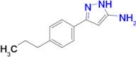 3-(4-Propylphenyl)-1H-pyrazol-5-amine