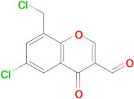 6-Chloro-8-(chloromethyl)-4-oxo-4H-1-benzopyran-3-carboxaldehyde