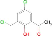 1-[5-chloro-3-(chloromethyl)-2-hydroxyphenyl]ethan-1-one