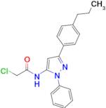 2-Chloro-N-[1-phenyl-3-(4-propylphenyl)-1H-pyrazol-5-yl]acetamide