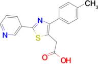 2-[4-(4-methylphenyl)-2-(pyridin-3-yl)-1,3-thiazol-5-yl]acetic acid