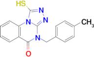 4-[(4-methylphenyl)methyl]-1-sulfanyl-4h,5h-[1,2,4]triazolo[4,3-a]quinazolin-5-one