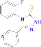 4-(2-fluorophenyl)-3-(pyridin-3-yl)-4,5-dihydro-1H-1,2,4-triazole-5-thione