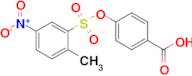 4-[(2-methyl-5-nitrobenzenesulfonyl)oxy]benzoic acid