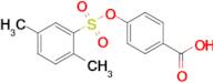 4-[(2,5-dimethylbenzenesulfonyl)oxy]benzoic acid