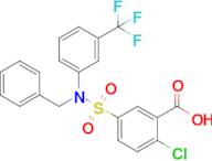 5-{benzyl[3-(trifluoromethyl)phenyl]sulfamoyl}-2-chlorobenzoic acid