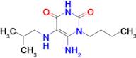 6-Amino-1-butyl-5-[(2-methylpropyl)amino]-1,2,3,4-tetrahydropyrimidine-2,4-dione