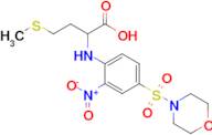 4-(Methylsulfanyl)-2-{[4-(morpholine-4-sulfonyl)-2-nitrophenyl]amino}butanoic acid