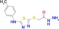 2-({5-[(4-methylphenyl)amino]-1,3,4-thiadiazol-2-yl}sulfanyl)acetohydrazide