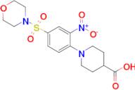 1-[4-(morpholine-4-sulfonyl)-2-nitrophenyl]piperidine-4-carboxylic acid