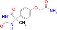 2-[4-(4-methyl-2,5-dioxoimidazolidin-4-yl)phenoxy]acetamide