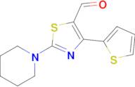 2-(Piperidin-1-yl)-4-(thiophen-2-yl)-1,3-thiazole-5-carbaldehyde