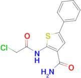 2-[(2-Chloroacetyl)amino]-5-phenyl-3-thiophenecarboxamide