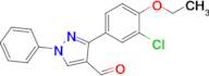 3-(3-Chloro-4-ethoxyphenyl)-1-phenyl-1H-pyrazole-4-carbaldehyde