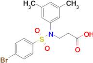 3-[N-(3,5-dimethylphenyl)4-bromobenzenesulfonamido]propanoic acid