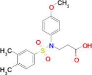 3-[n-(4-methoxyphenyl)3,4-dimethylbenzenesulfonamido]propanoic acid