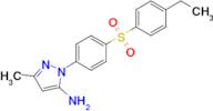 1-[4-(4-ethylbenzenesulfonyl)phenyl]-3-methyl-1H-pyrazol-5-amine