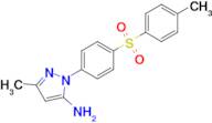 3-Methyl-1-[4-(4-methylbenzenesulfonyl)phenyl]-1H-pyrazol-5-amine