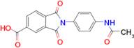 2-[4-(Acetylamino)phenyl]-2,3-dihydro-1,3-dioxo-1H-isoindole-5-carboxylic acid