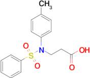 3-[N-(4-methylphenyl)benzenesulfonamido]propanoic acid